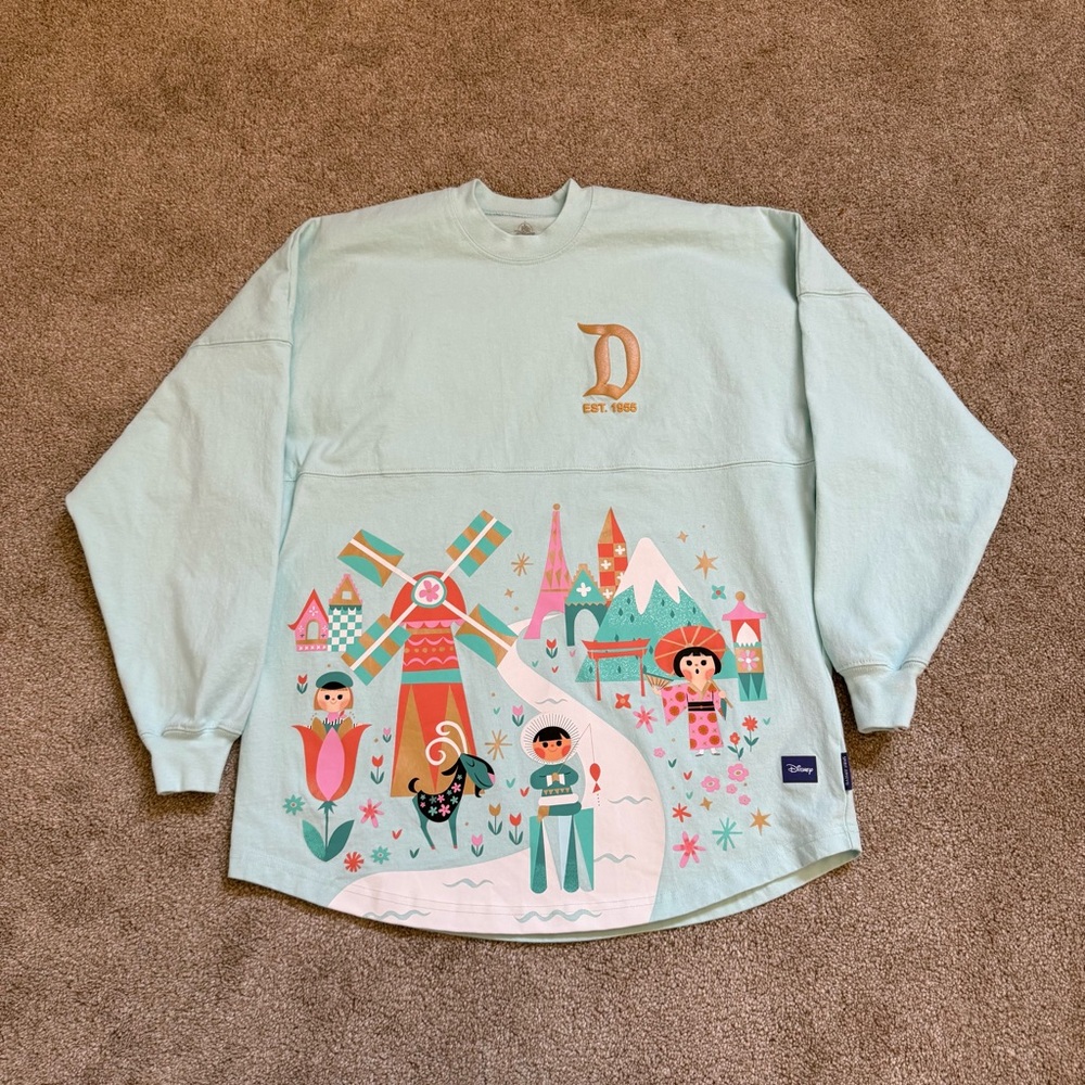 Disney Spirit Jersey Blue Long Sleeve It’s A Small World